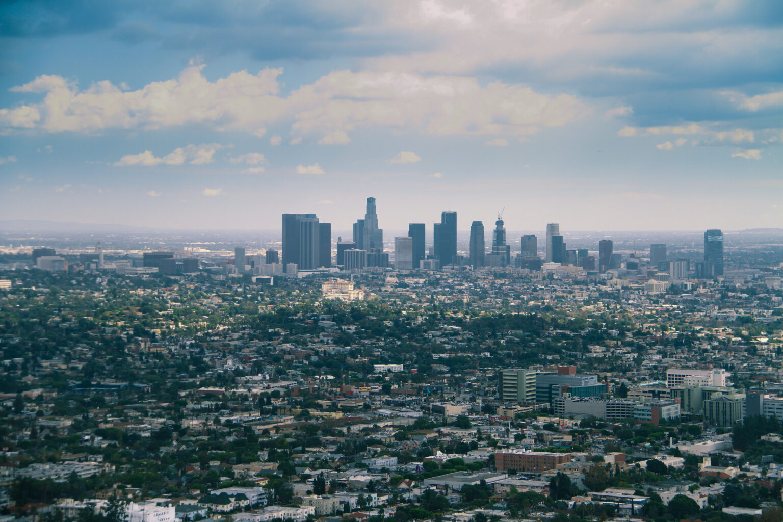 los angeles skyline day